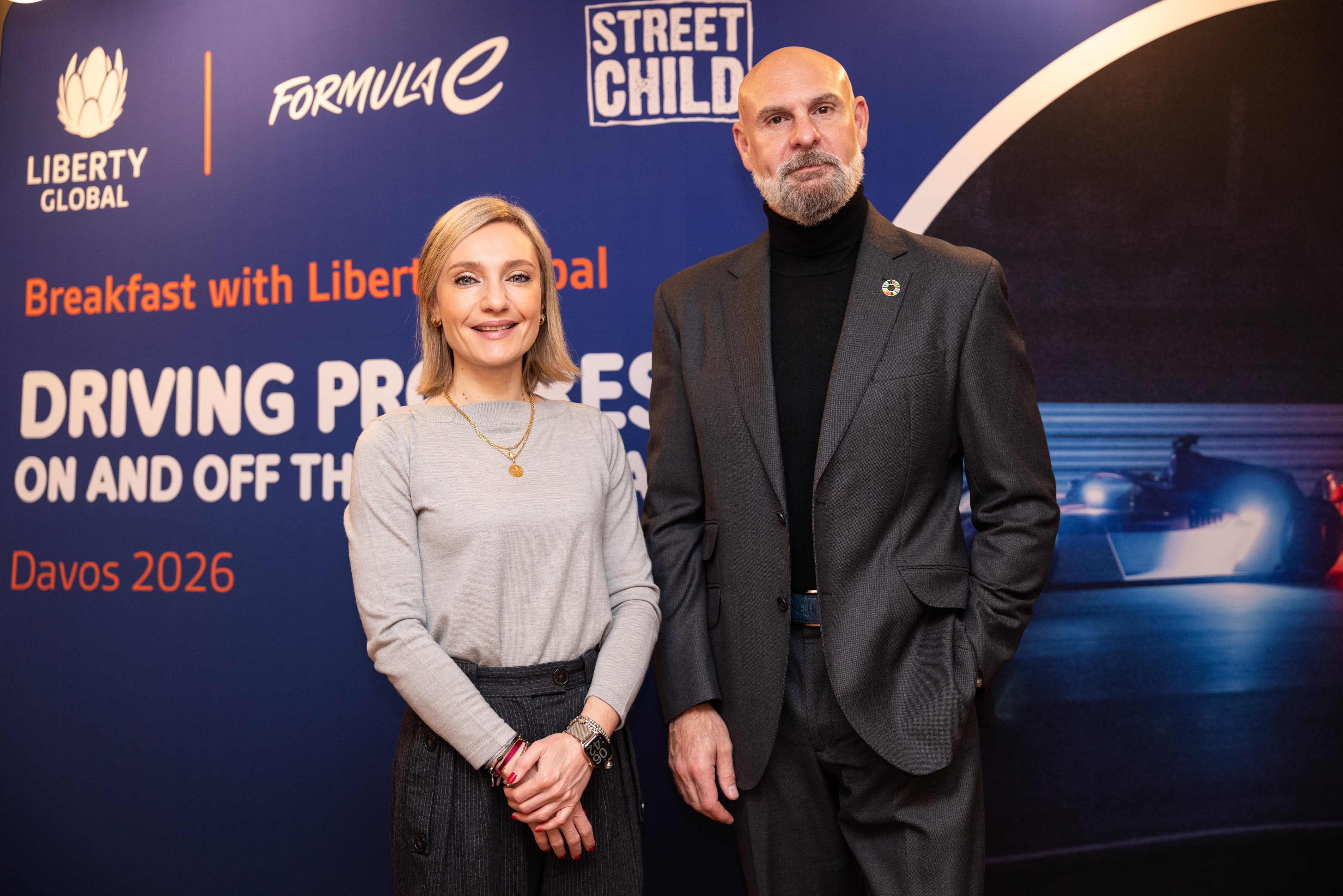 EDITORIAL USE ONLY
Julia Palle, Senior Sustainability Consultant  at Formula E and Jeff Dodds, CEO, 